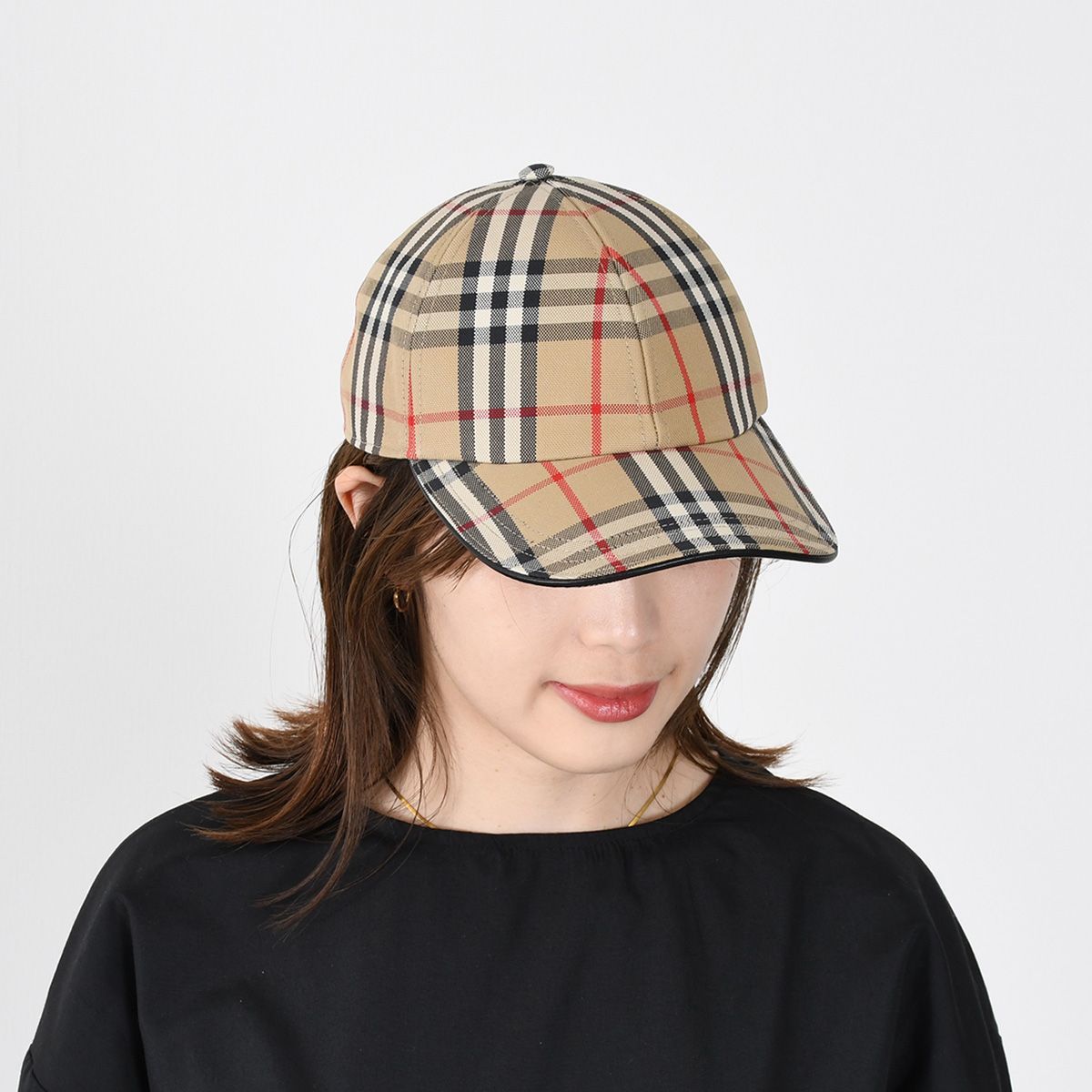 BURBERRY バーバリー チェック 帽子 CAP チェックコットン