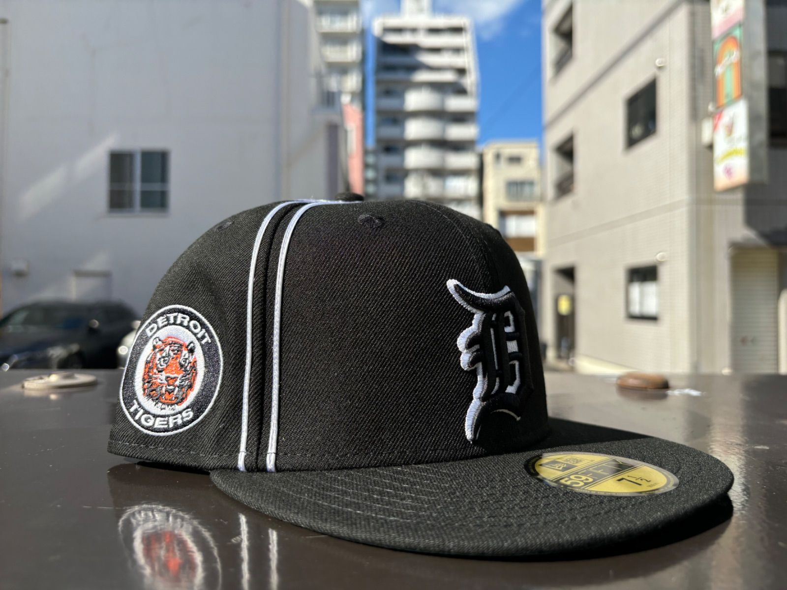 NEW ERA 59FIFTY MLB Piping デトロイト・タイガース ブラック 7 1/2サイズ ¥6600 ＋ 送料¥550
