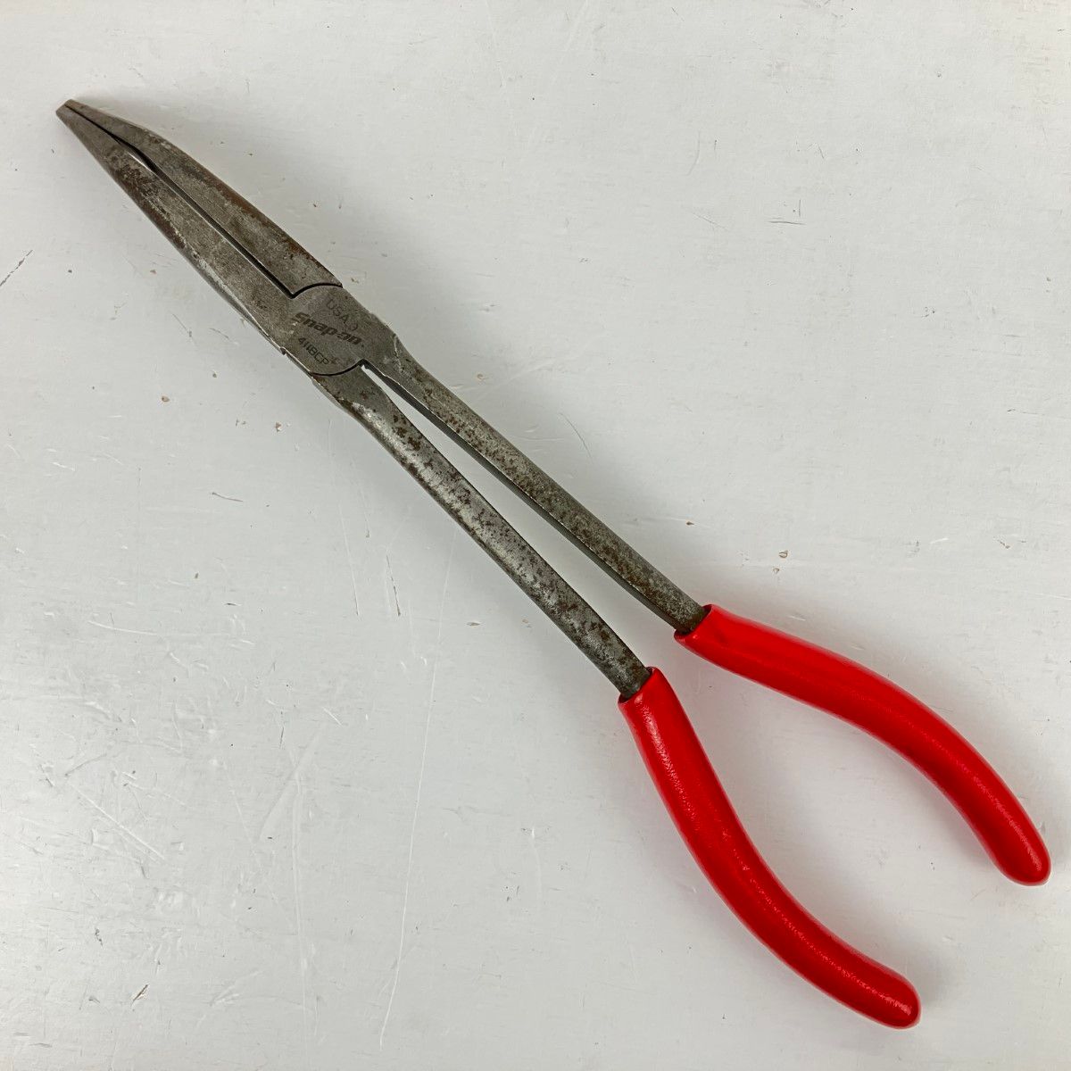 ЗЗSnap-on スナップオン 全長276ｍｍ ロングノーズプライヤー 本体のみ 411BCP レッド