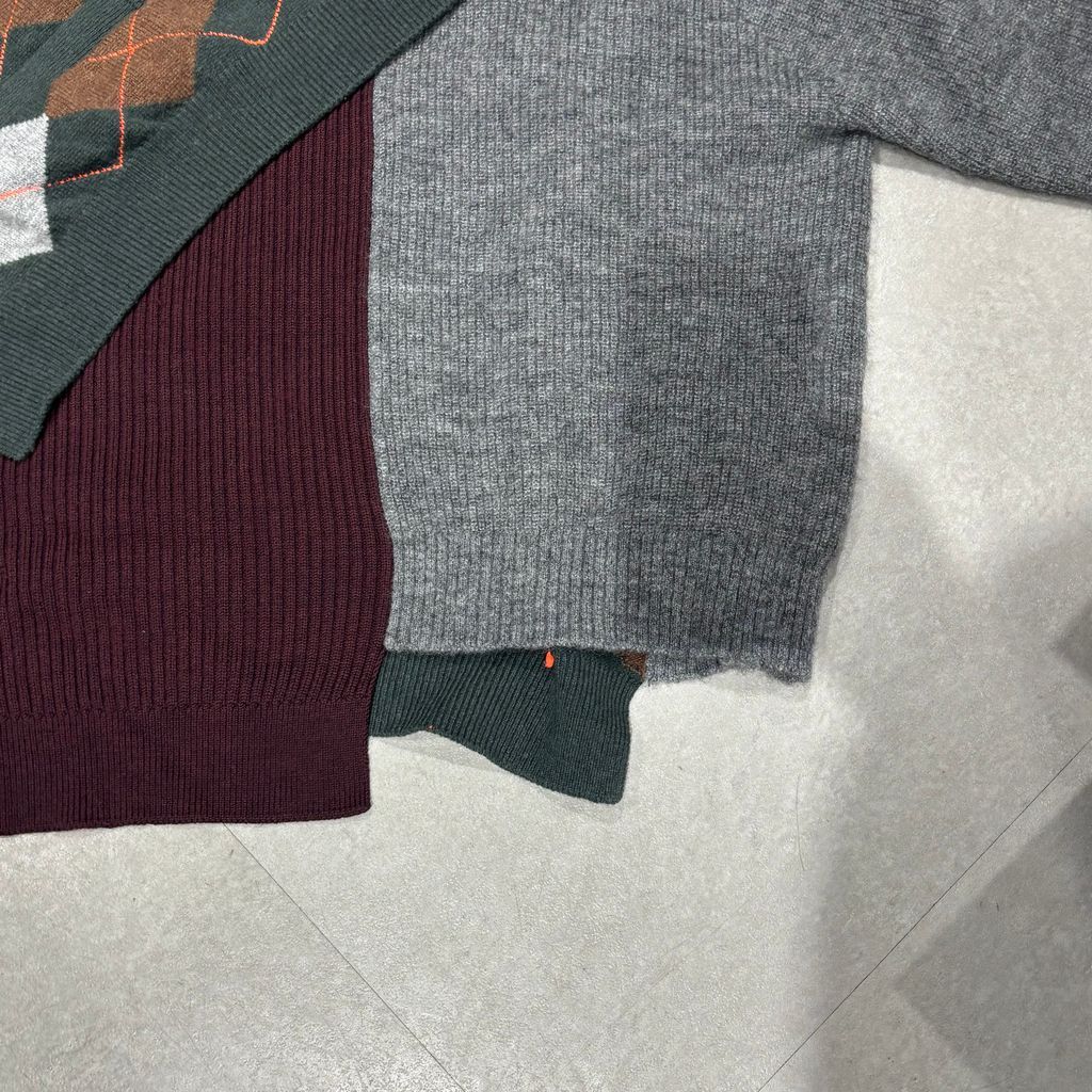 Kolor カラー 20AW Dokking Sweater ドッキングセーター 20WCM-N03303 
