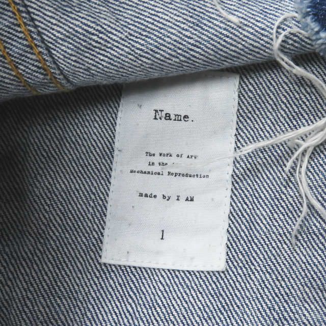 Name. ネーム 18SS 日本製 3rdタイプ デニムジャケット W-NMJK