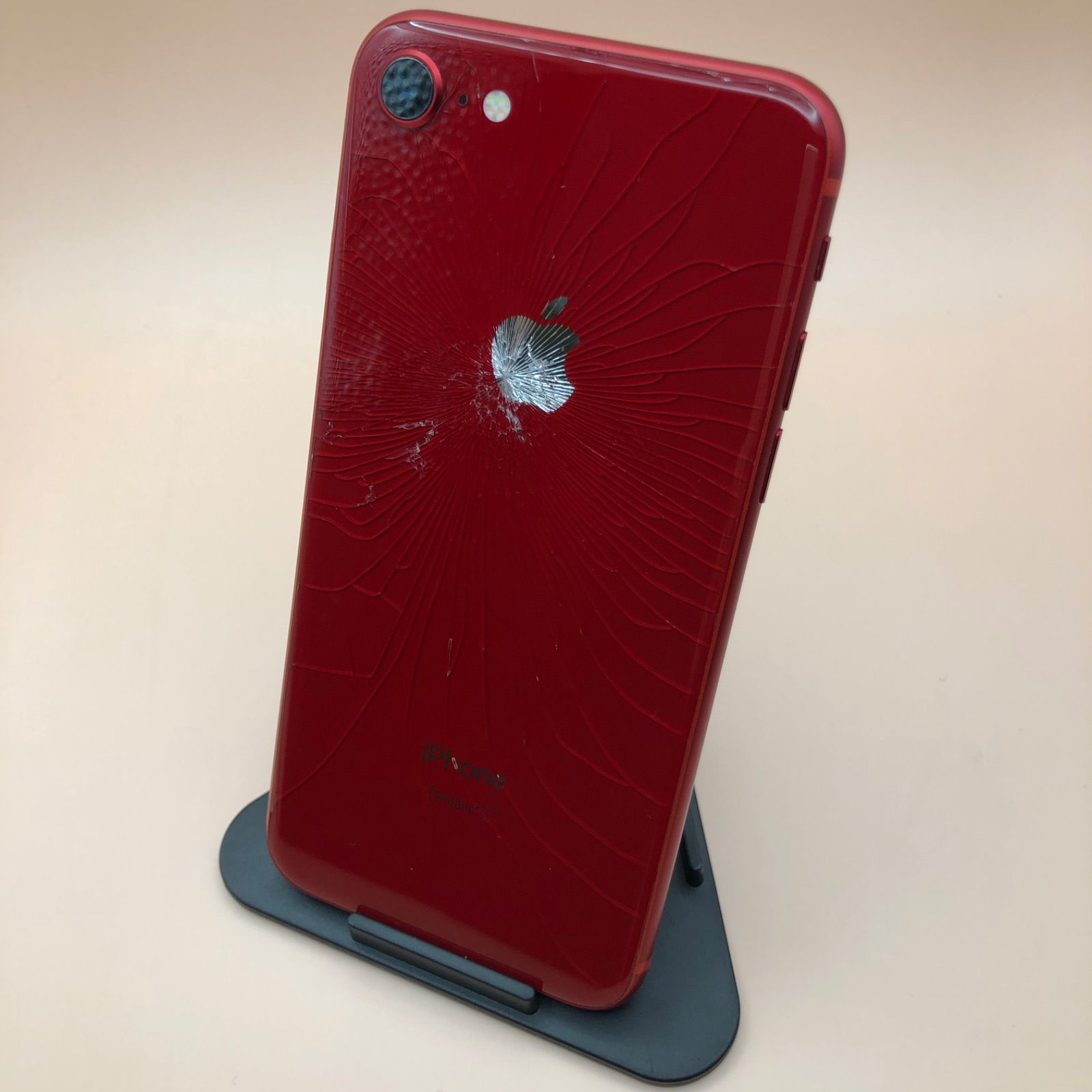 ジャンク】 iPhone8 64GB Red 背面割れ 交換品 SIMロック解除