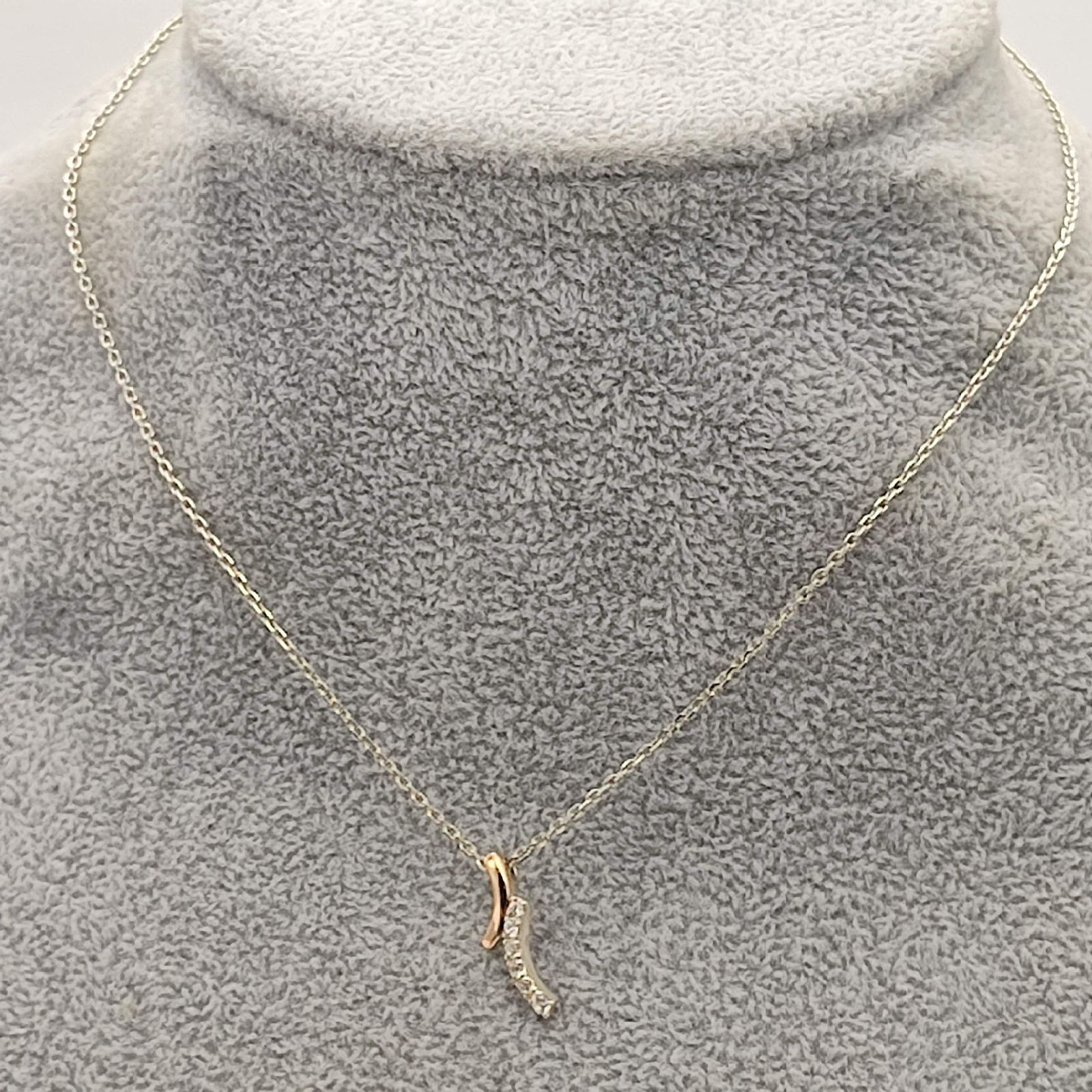 スタージュエリー コンビデザインネックレス シルバー925 K18