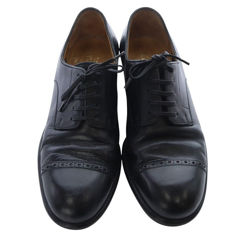 レユッカス　Le Yucca's uチップ　ブラック ドレスシューズ 42 レユッカスLe Yucca's uチップブラック ドレスシューズ 42