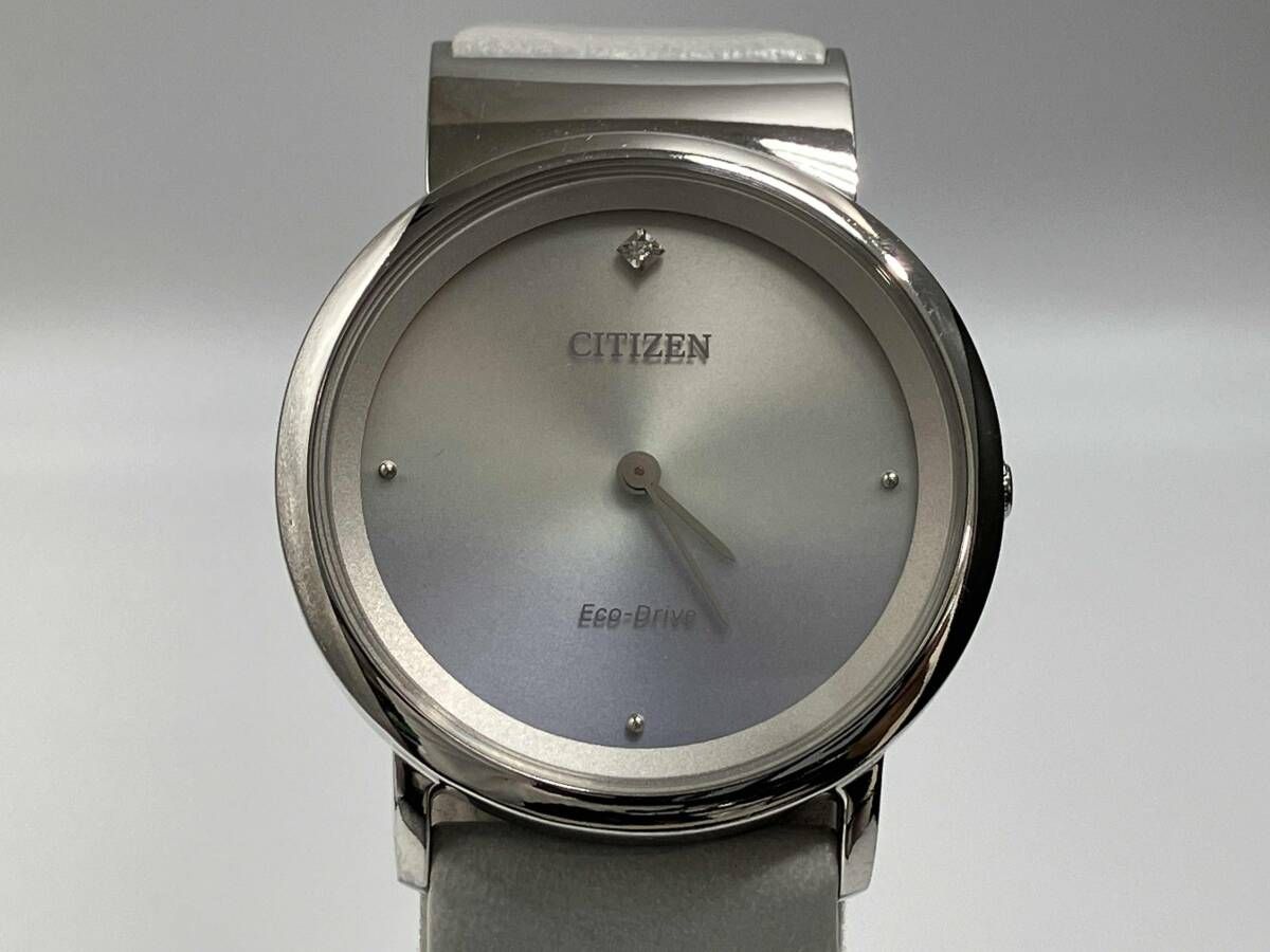 即決 在庫整理 CITIZEN Ambiluna G620-S123186 0720050379 ソーラー式 アナログ 付属品無し シチズン ホワイト シルバー 腕時計