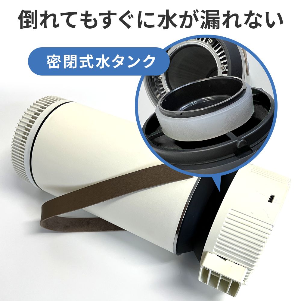 ミストを使わず 湿気を感じない ドライで冷たい風の 冷風機