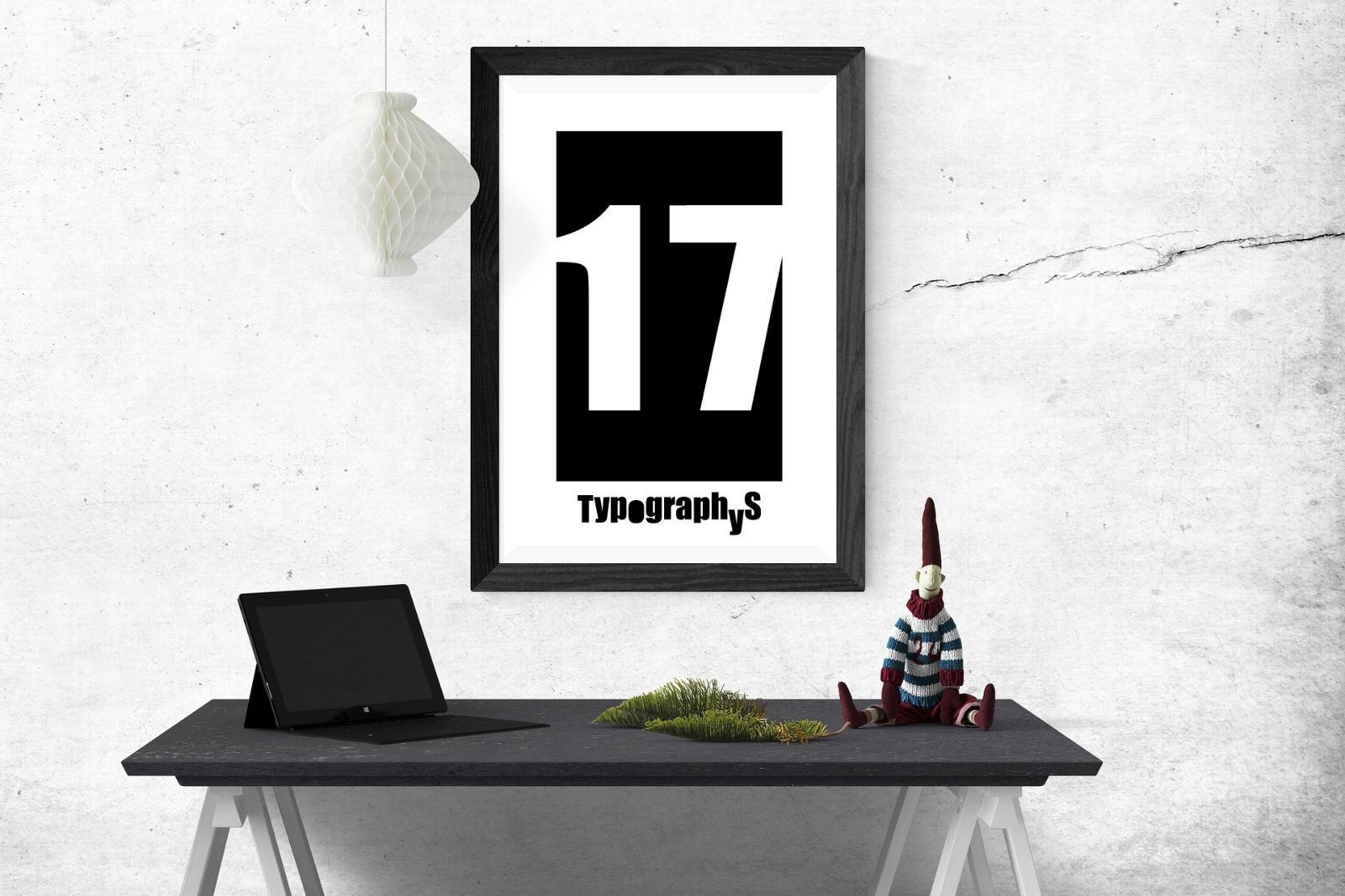 【A2】TYPOGRAPHYS アートポスター（A2サイズ）17BK