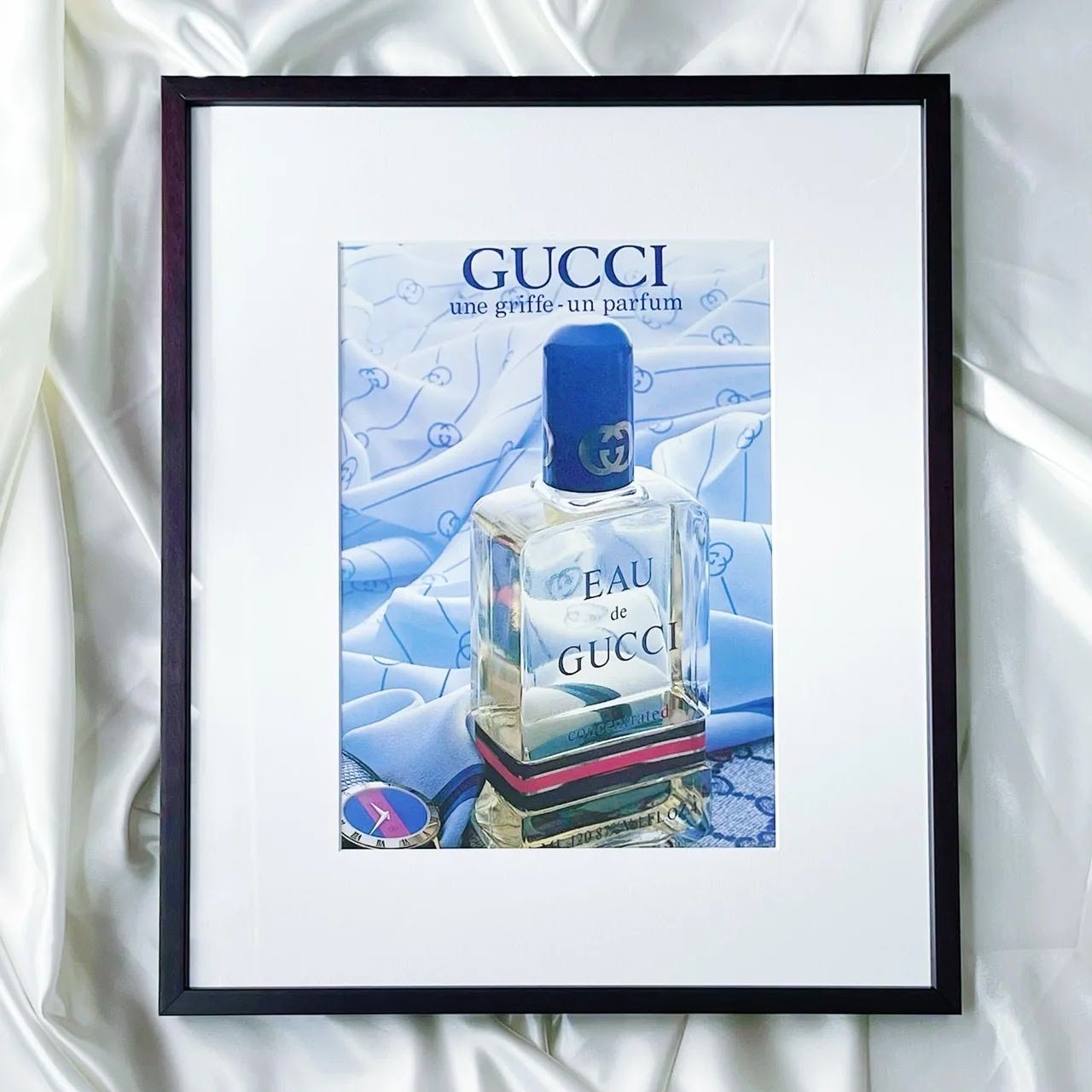 ヴィンテージ ポスター　GUCCI 1985 広告＞ Gucci グッチ 香水 アドバタイジング ポスター