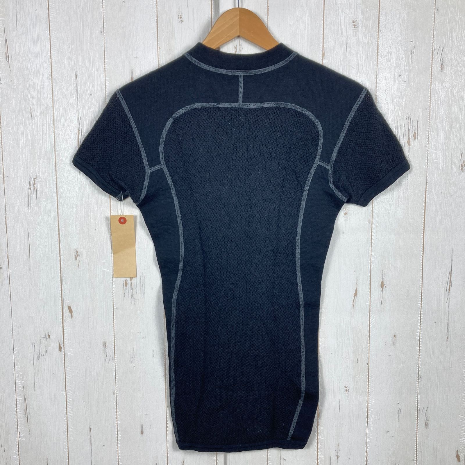 Men s XS ブラック系 Aclima アクリマ ウールネット ティーシャツ Wool Net T Short メリノウール ウェア トップス インナー シャツ ショートスリーブTシャツ クルーネック ウール z