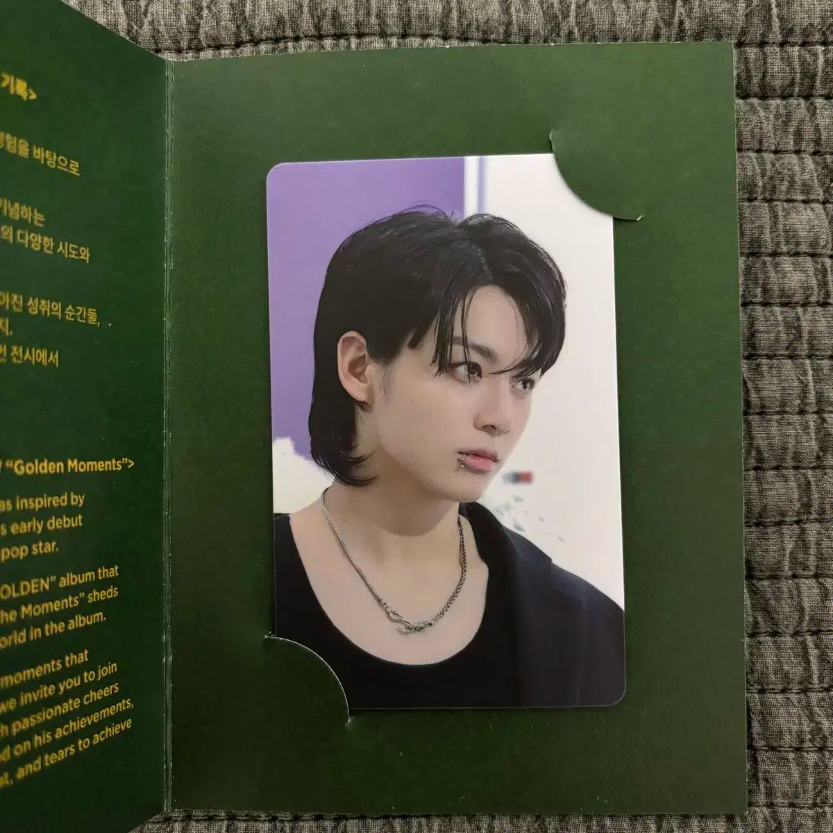 BTS ジョングク 展示会 ネックレス トレカ bts グク展示会＇GOLDEN The Moments ＇necklace ネックレス トレカ