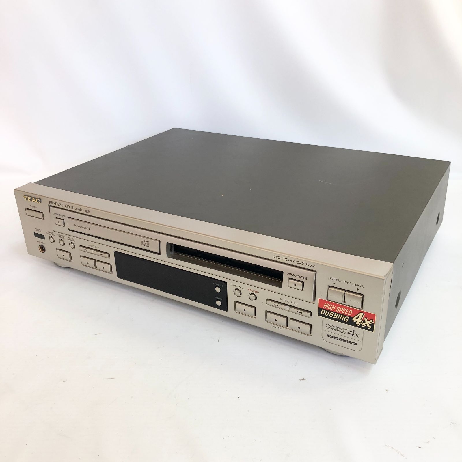 TEAC RW-D280 CDプレーヤー CDレコーダー ダブルデッキ ジャンク - メルカリ