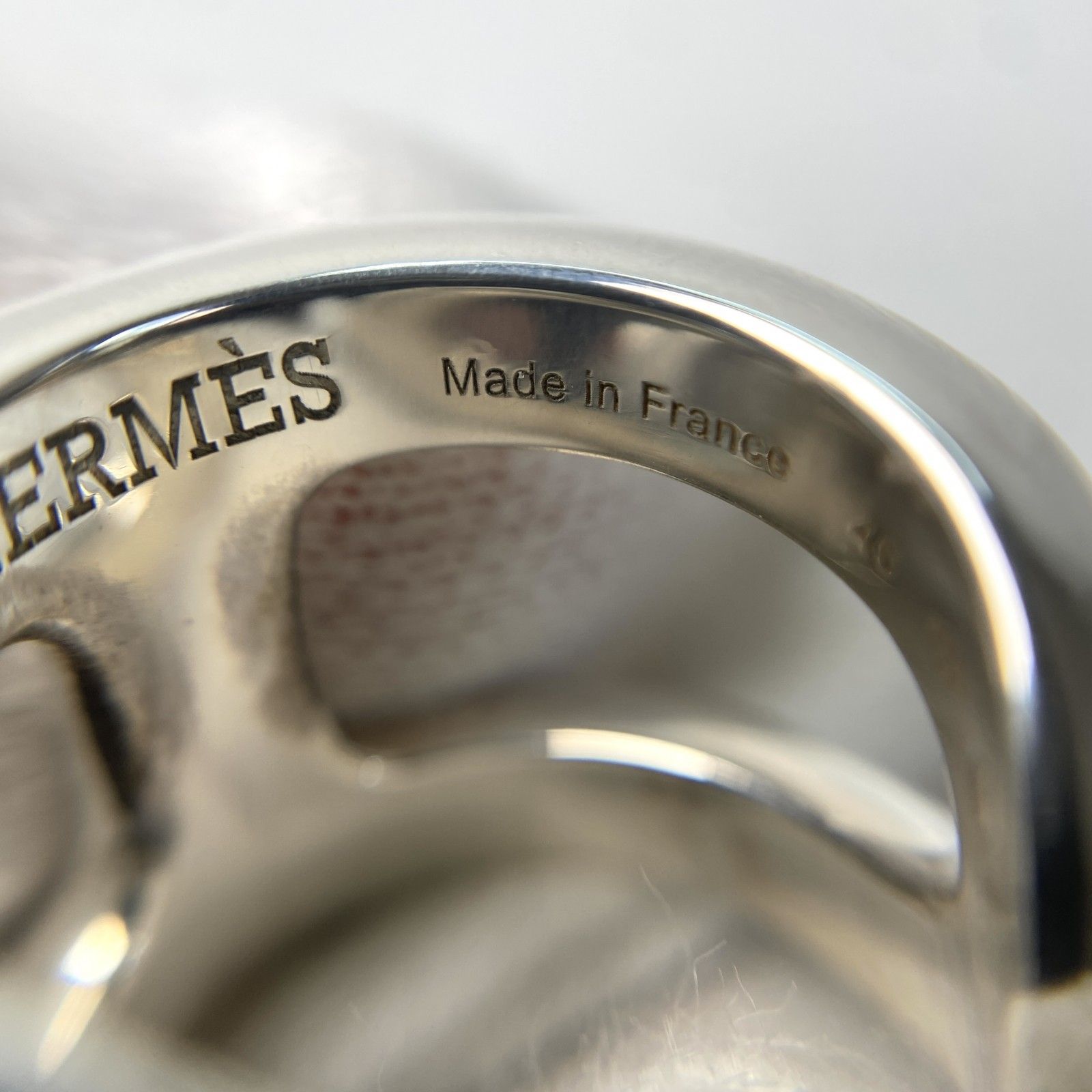 美品 エルメス HERMES レディース オズモズ PM リング SV925 #46 6号  