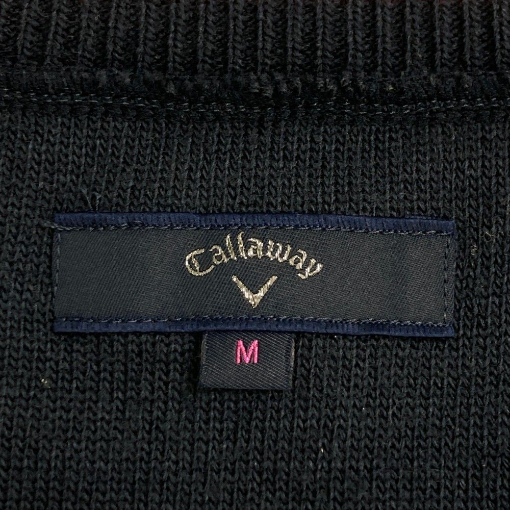 サイズ：M CALLAWAY キャロウェイ  ニットセーター ウール混 ボーダー柄 グレー系 [240101441883] ゴルフウェア メンズ ストスト サイズ：M CALLAWAY キャロウェイ ウール混 ニットベスト