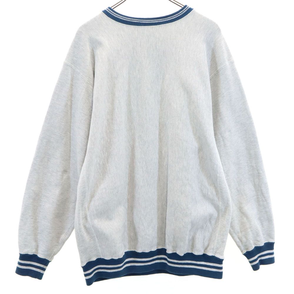 Champion チャンピオン 90s USA製 オールド 刺繍タグ カレッジ 長袖 リバースウィーブ スウェット トレーナー XL グレー 裏起毛 メンズ チャンピオン 90s リバースウィーブ USA製 刺繍タグ オールド 長袖