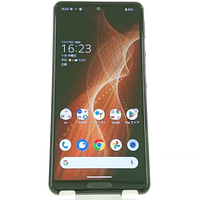 AQUOS sense5G SHG03 au ブラック 送料無料 本体 c09742