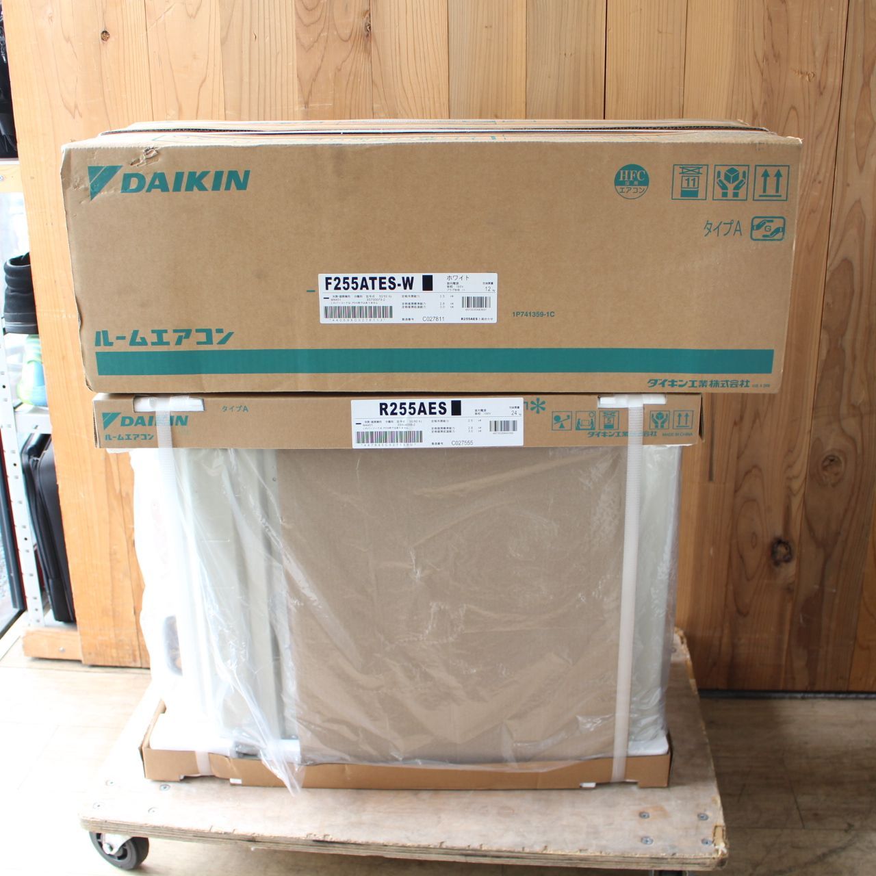 573)【未開封品】DAIKIN ダイキン S255ATES-W (F255ATES-W+R255AES 