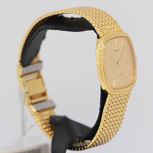 デッドストック級 QZ セイコー ドルチェ 8N40-5040 ゴールド文字盤 XYZ