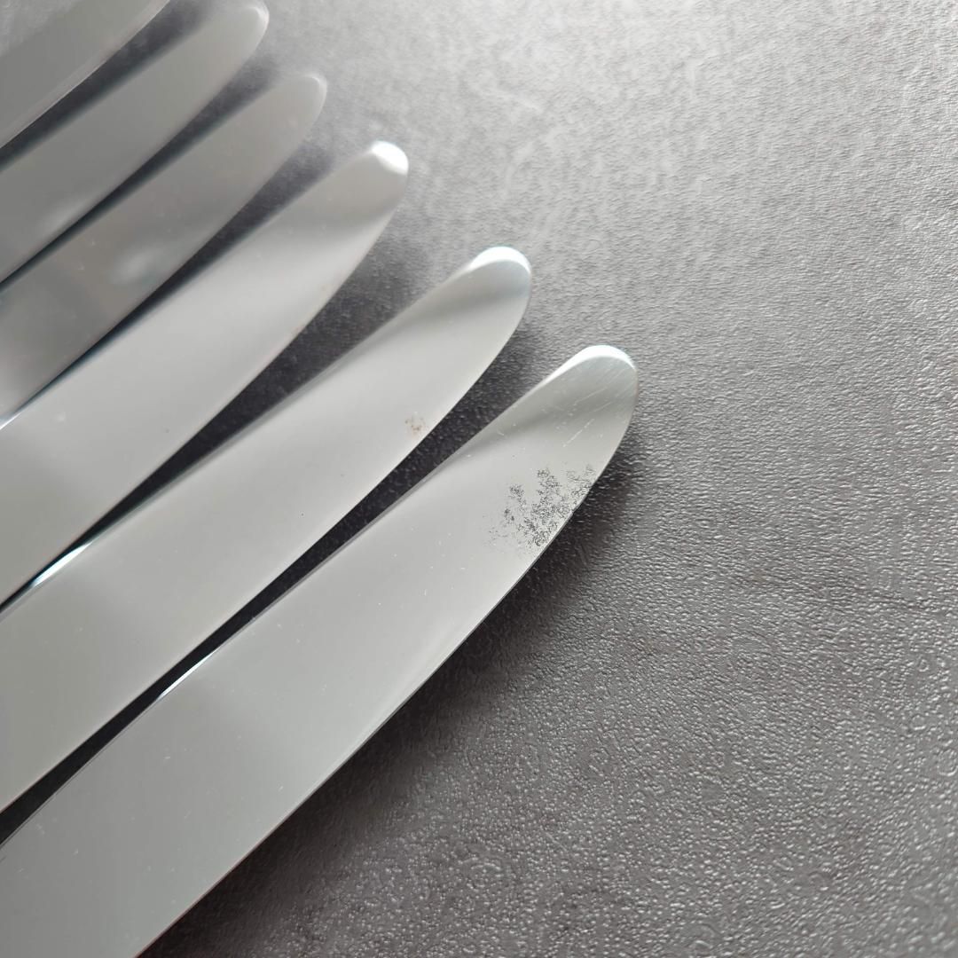 鮮やかな クリストフル マルメゾン デザートナイフ 6点 変色あり