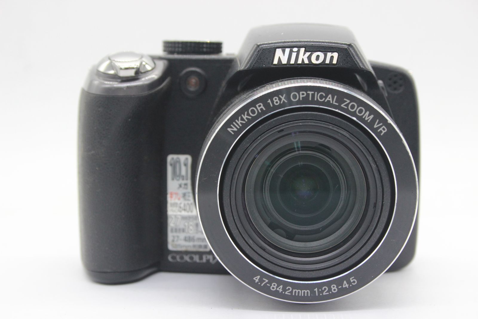 返品保証】 ニコン Nikon Coolpix P80 ブラック Nikkor 18x バッテリー 
