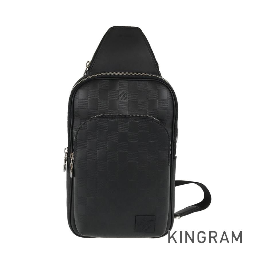 ルイ ヴィトン LOUIS VUITTON ダミエ アンフィニ アヴェニュー スリングバッグ N45303 レザー ボディバッグ fto