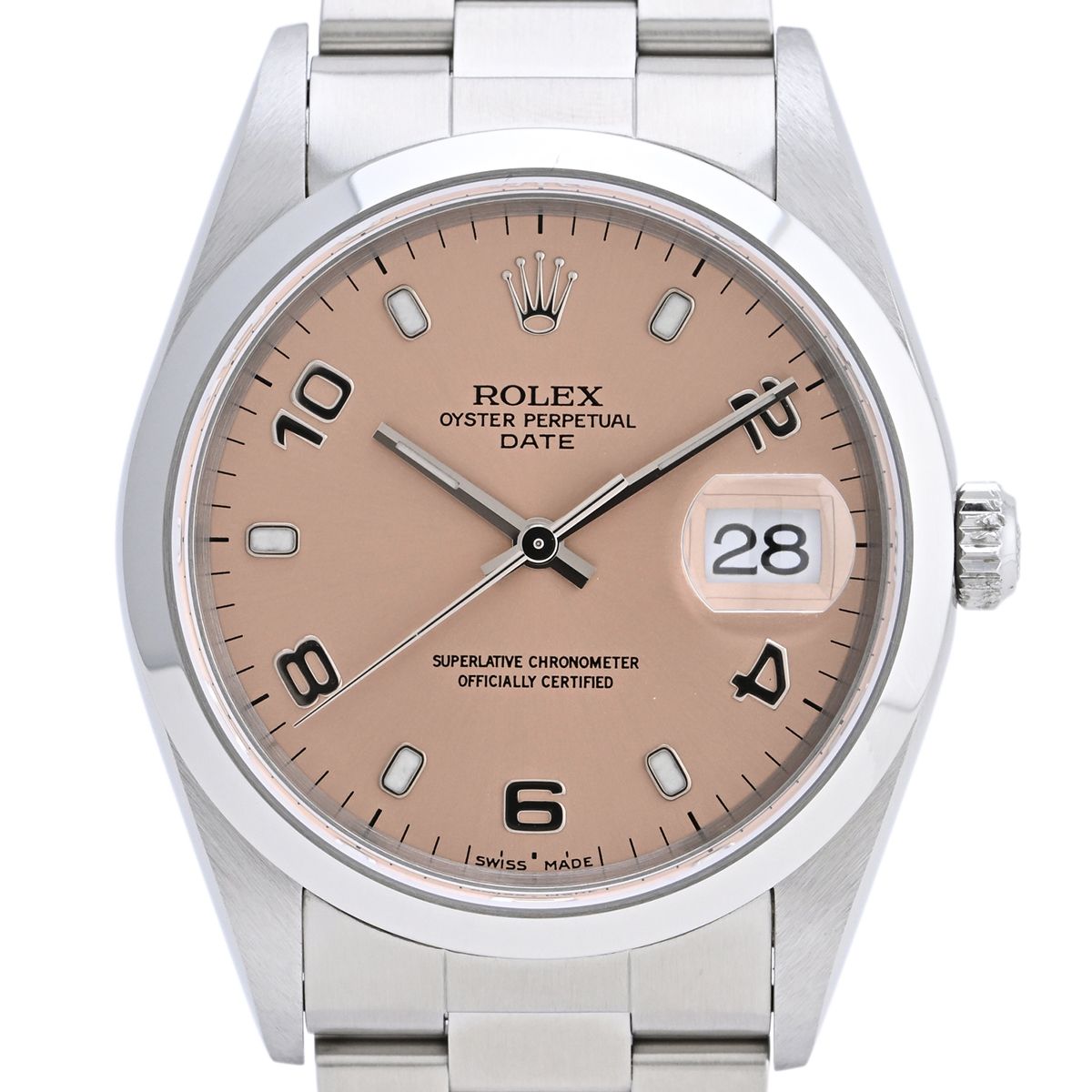 ロレックス ROLEX オイスターパーペチュアル デイト 15200 腕時計 SS 自動巻き ピンク ボーイズ 【中古】 - メルカリ