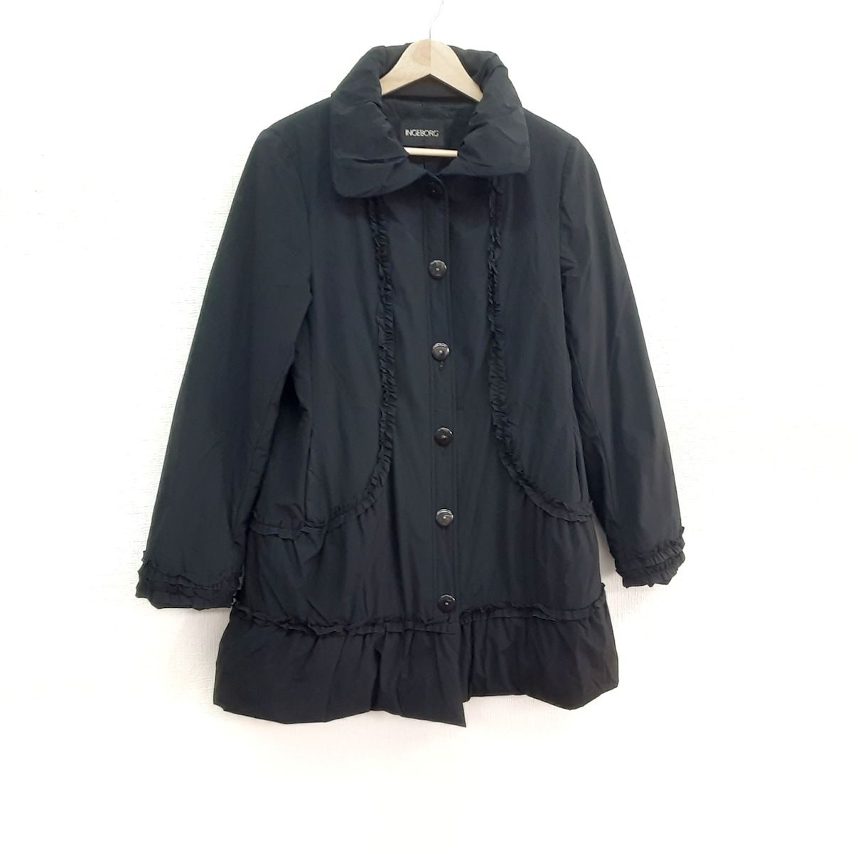 INGEBORG(インゲボルグ) コート サイズ9 M レディース美品 - 黒 長袖 