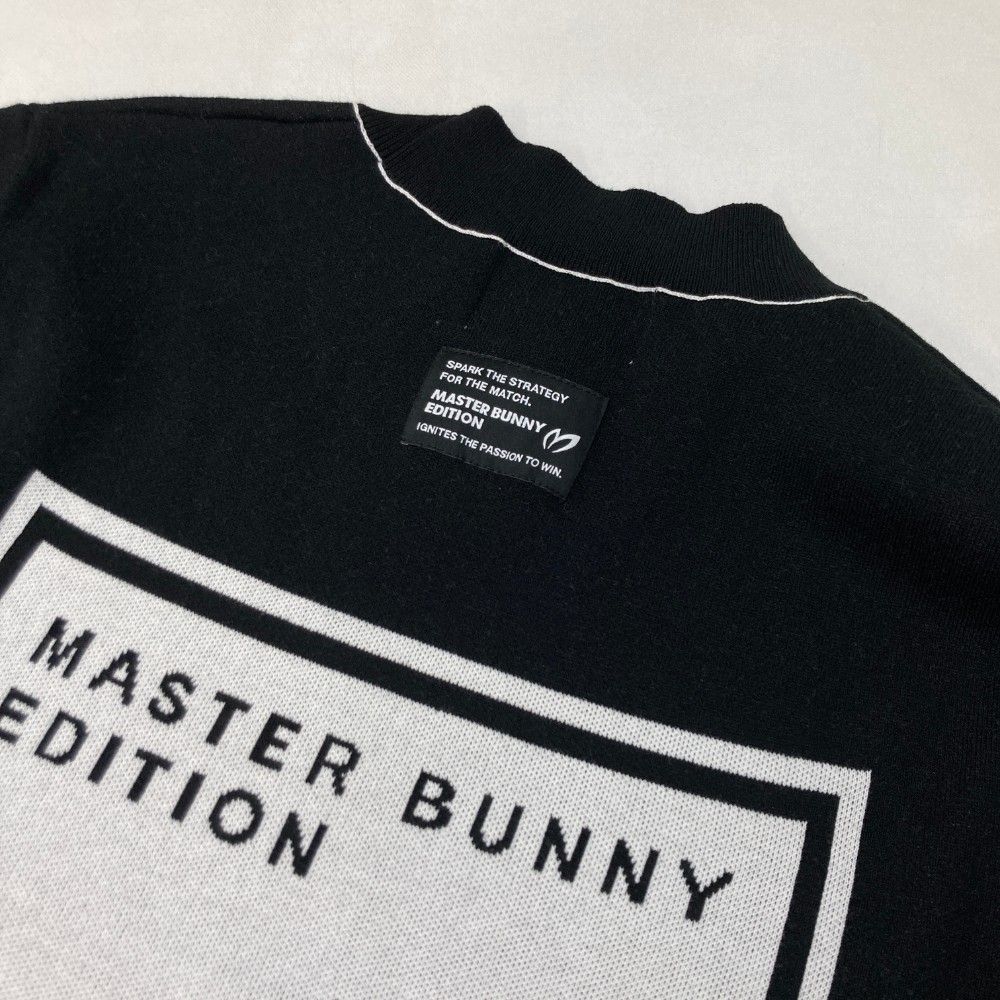 サイズ：2 MASTER BUNNY EDITION マスターバニーエディション 2023年 ニットセーター  ブラック系 [240101428143] ゴルフウェア レディース ストスト サイズ：2 MASTER BUNNY EDITION マスターバニーエディション