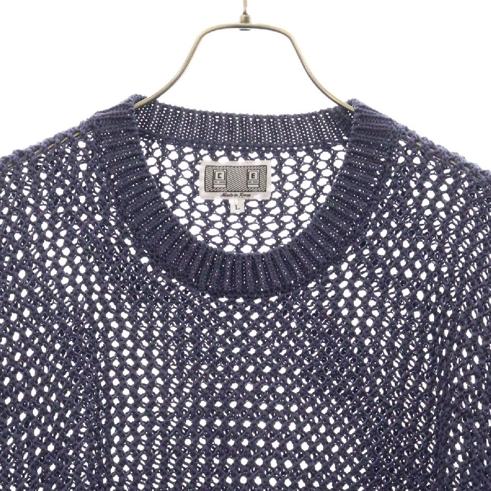 C.E (シーイー) SIDE RIB LOOSE NET KNITコットンニットCES25KN01 