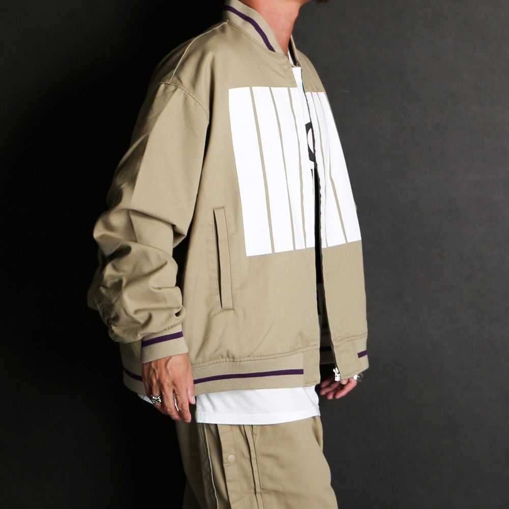 【FACETASM/ファセッタズム】× DICKIES / 7 BARS STADIUM JACKET - BEIGE / スタジアムジャケット / KR-JK-M14【メンズ】【送料無料】