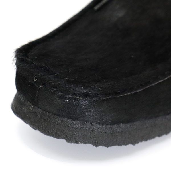 CLARKS/クラークス WALLABEE Black Hair On ワラビー Wallabee