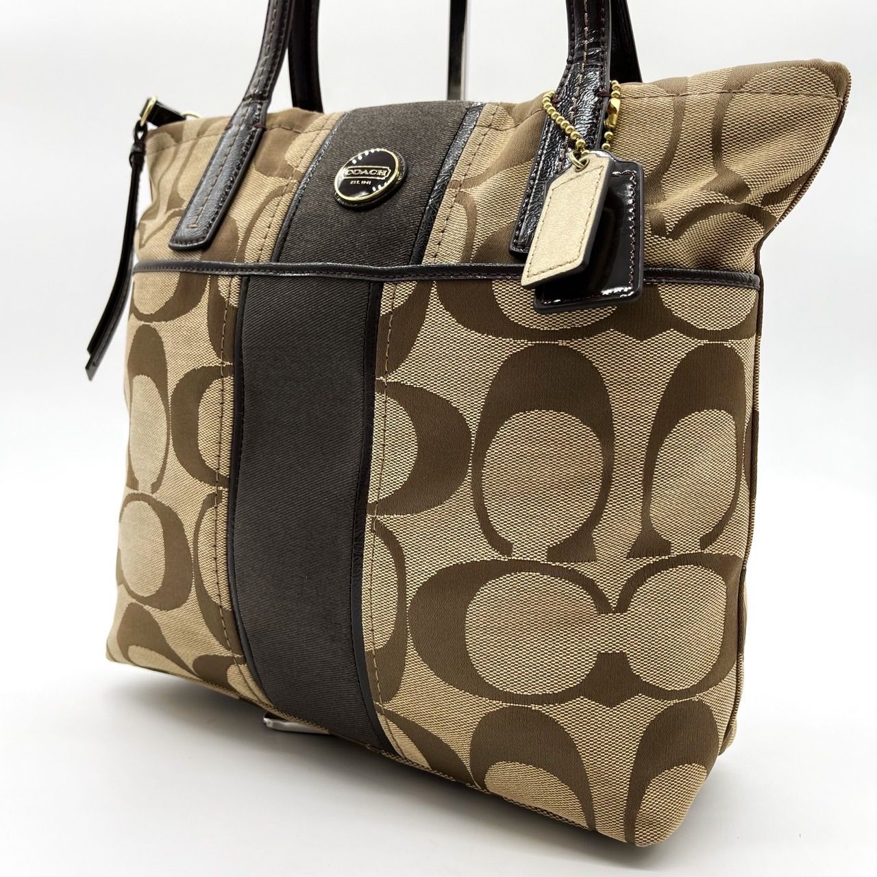 ✨良品✨ COACH コーチ トートバッグ シグネチャー キャンバス