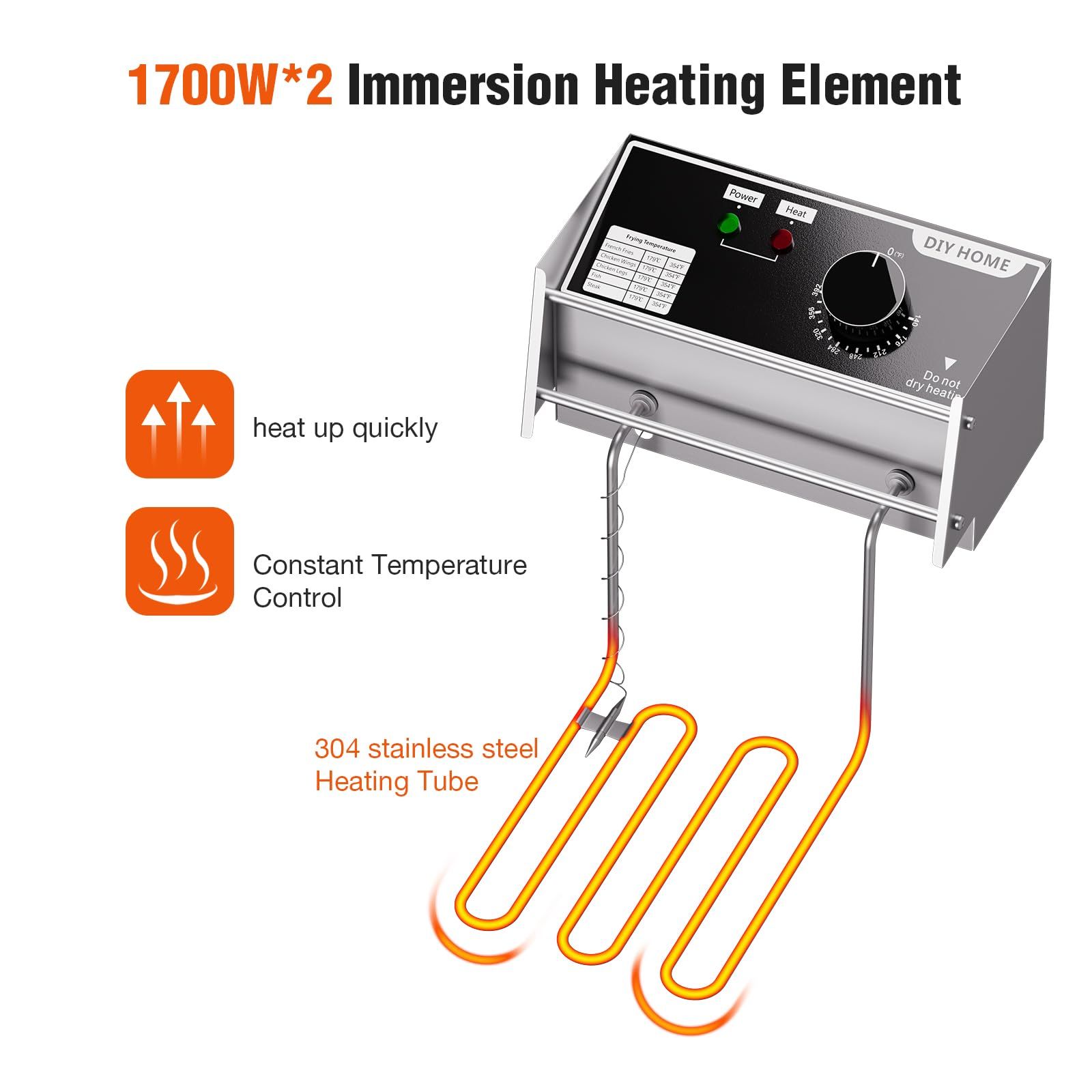 3400W卓上フライヤー 2×6L取り外し