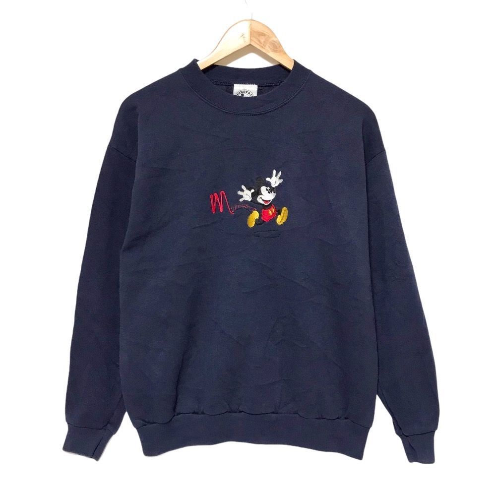 ディズニー MICKEY&CO. ミッキーマウス 刺繍 スウェット シャツ 長袖