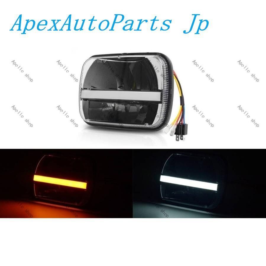 DRL ウィンカー付! LED ヘッドライト S13 180SX SW20 AE86 KP61 JZA70 プラド ハイラックス FC3S マフラー インタークーラー SR20 角型角目