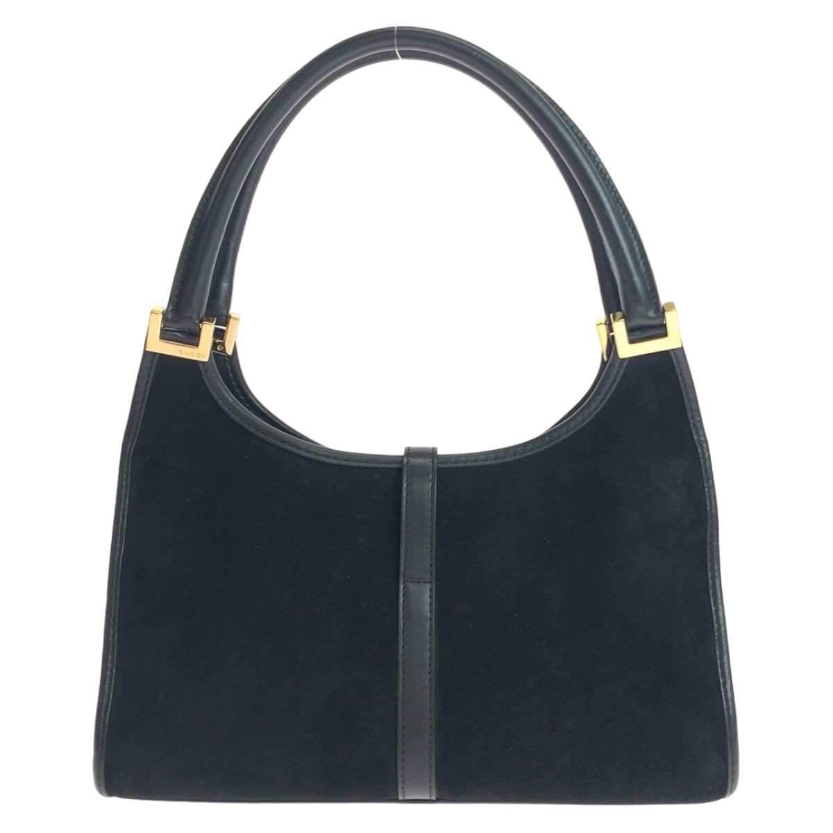 美品 GUCCI グッチ ジャッキー ブラック 黒 ゴールド金具 スウェード