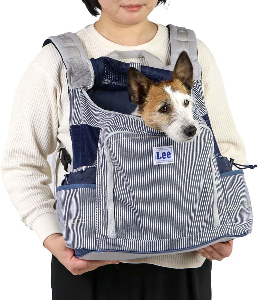 ペットパラダイス 犬 キャリー Lee リー ヒッコリー 灰色 抱っこ バッグ 小型犬 294-30052