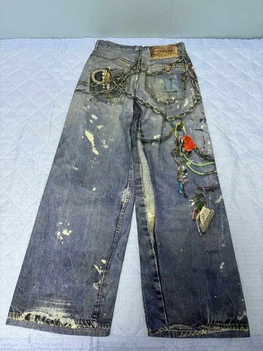 34 Acne Studios アクネストゥディオズ トロンプ ルイユ プリンティング パンツ