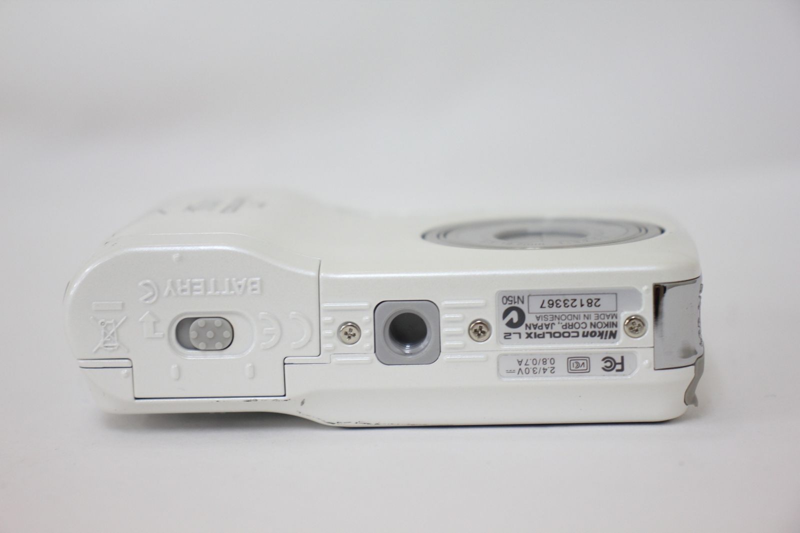 Nikon デジタルカメラ COOL PIX L2 ホワイト 動作確認済み 単三電池 L2 