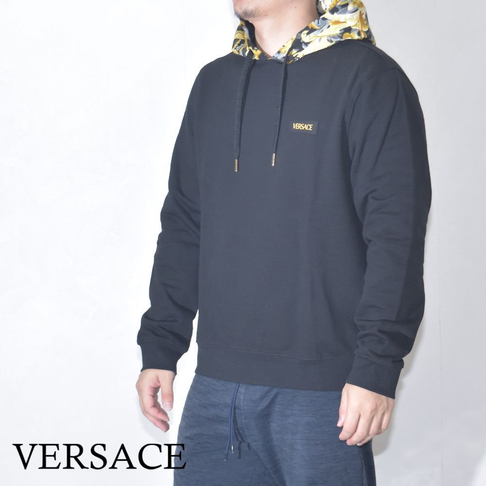 ヴェルサーチ パーカー バロック柄 ロゴ メンズ ブランド VERSACE ...