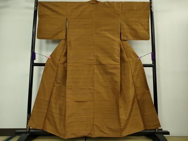 平和屋着物■極上　無形文化財　本場黄八丈　近藤傳　草木染　手織　紬　逸品　DZAA9424kh5 平和屋着物□極上 無形文化財 本場黄八丈 近藤傳 草木染 手織 紬