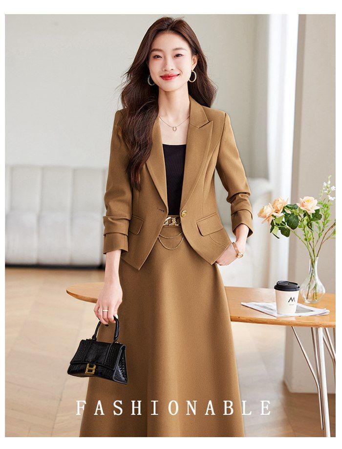 スカートスーツ レディーススーツ フレアスカートスーツ 大きいサイズ