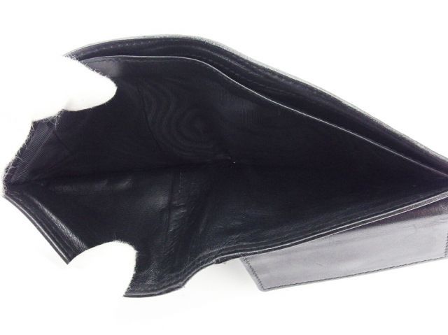 GUCCI ブラックレザー 二つ折り財布 GUCCI グッチ 2つ折り長財布 035・1408・2097 ブラック