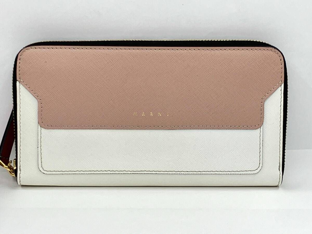 MARNI マルニ PFMOE11U08-LV520 ラウンドファスナー 長財布 バイカラー