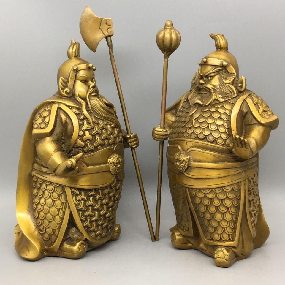 銅製 仏像 荼鬱塁二神 金剛菩薩仏像 鎮宅辟邪 開運 風水 招財 置物 工芸品 銅製 仏像 荼鬱塁二神 金剛菩薩仏像 鎮宅辟邪 開運 風水 招財
