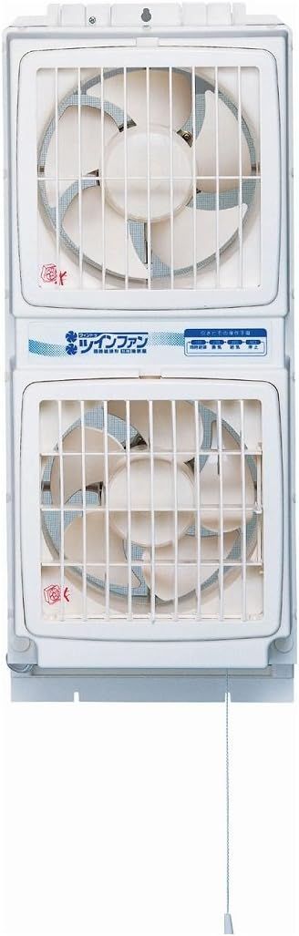 同時給排形 窓用換気扇　ツインファン FMT-200S＋延長パネルセット Amazon | 高須産業 窓用換気扇ツインファン 同時給排形 FMT-200P