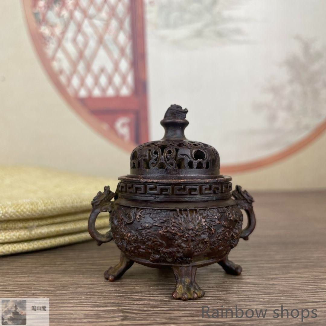 三鳳凰銅香炉 香薫炉 銅炉 三足鼎 銅器 香道具 装飾品 工芸品 銅器 楚大鼎 香炉 三足鼎 開業 家 置物 工芸品 - メルカリ
