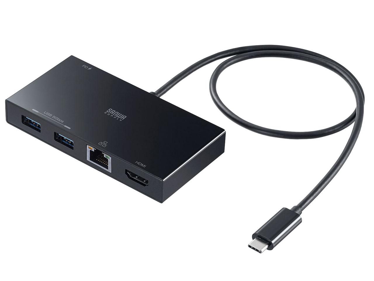 【新品・3営業日で発送】USB Type-C ドッキングステーション【USB-DKM10BK】