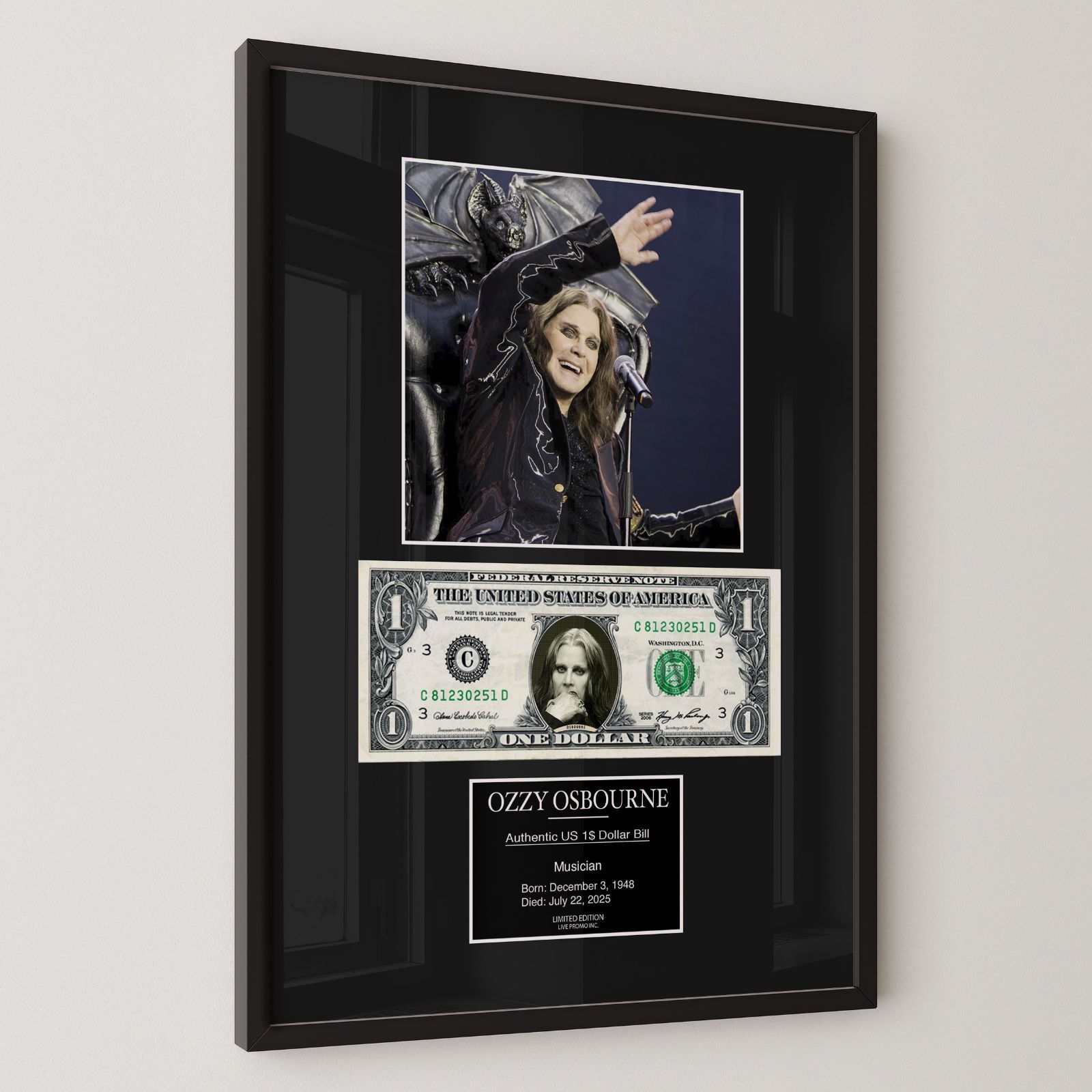 オジー・オズボーン Ozzy Osbourne 限定フレーム コレクション 6 オジー・オズボーン Ozzy Osbourne ブラック・サバス Black