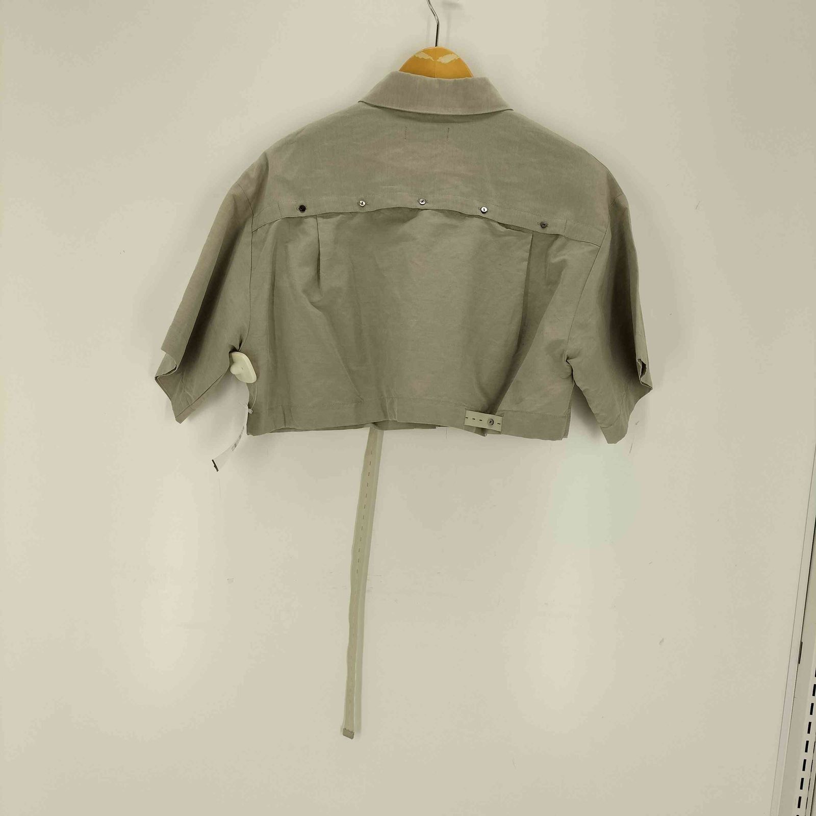 メゾンスペシャル MAISON SPECIAL 22SS アセテートリネンボレロシャツ 