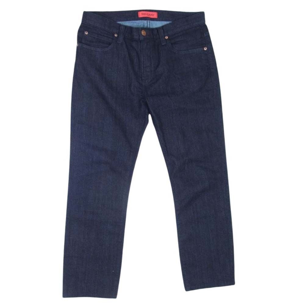 レッドカード RED CARD 69842 ストレート ストレッチ リジッド デニム パンツ インディゴブルー系 32【中古】